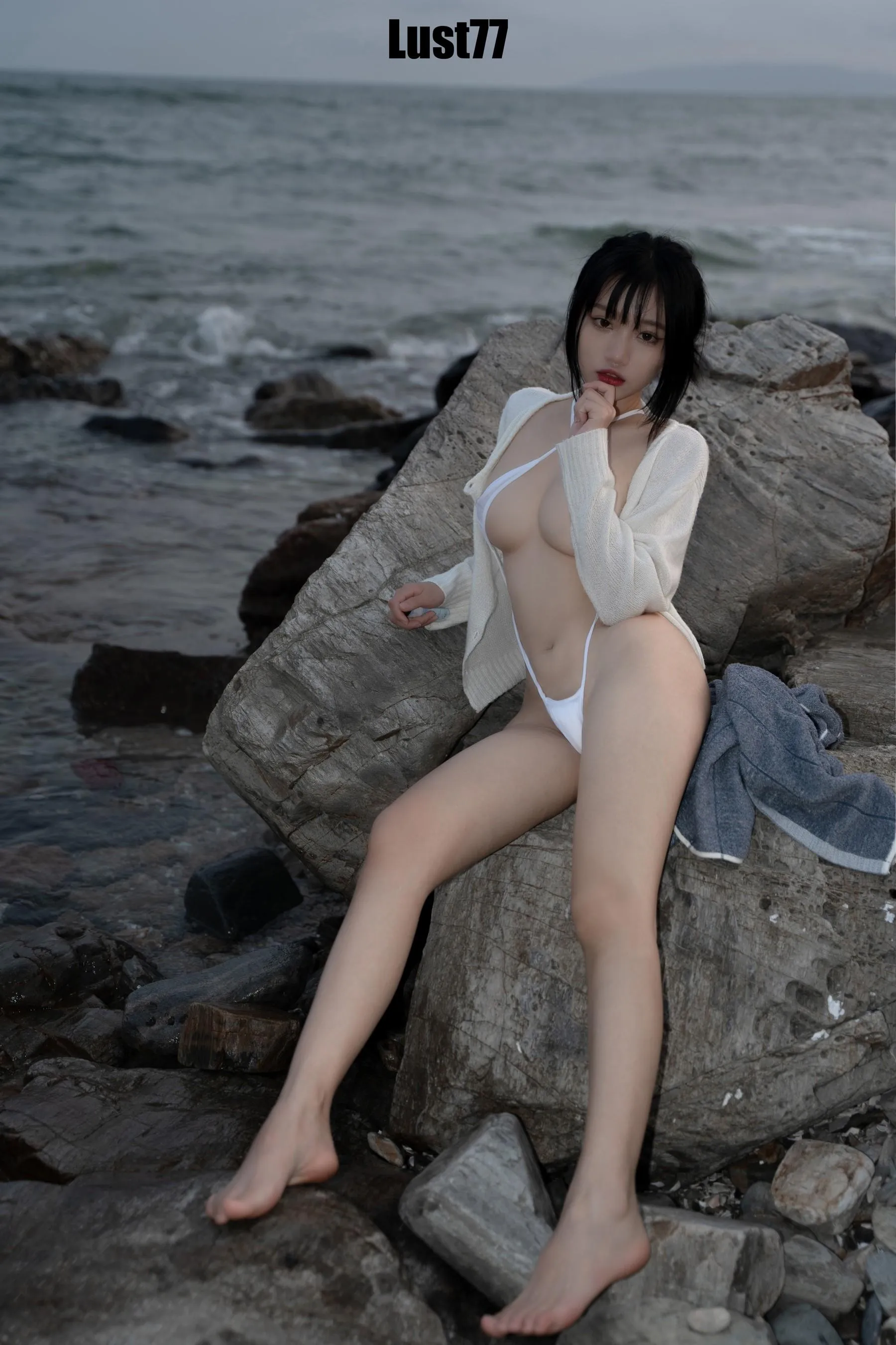 柒柒要乖哦 – NO.35 礁石海岸 [53P]插图4